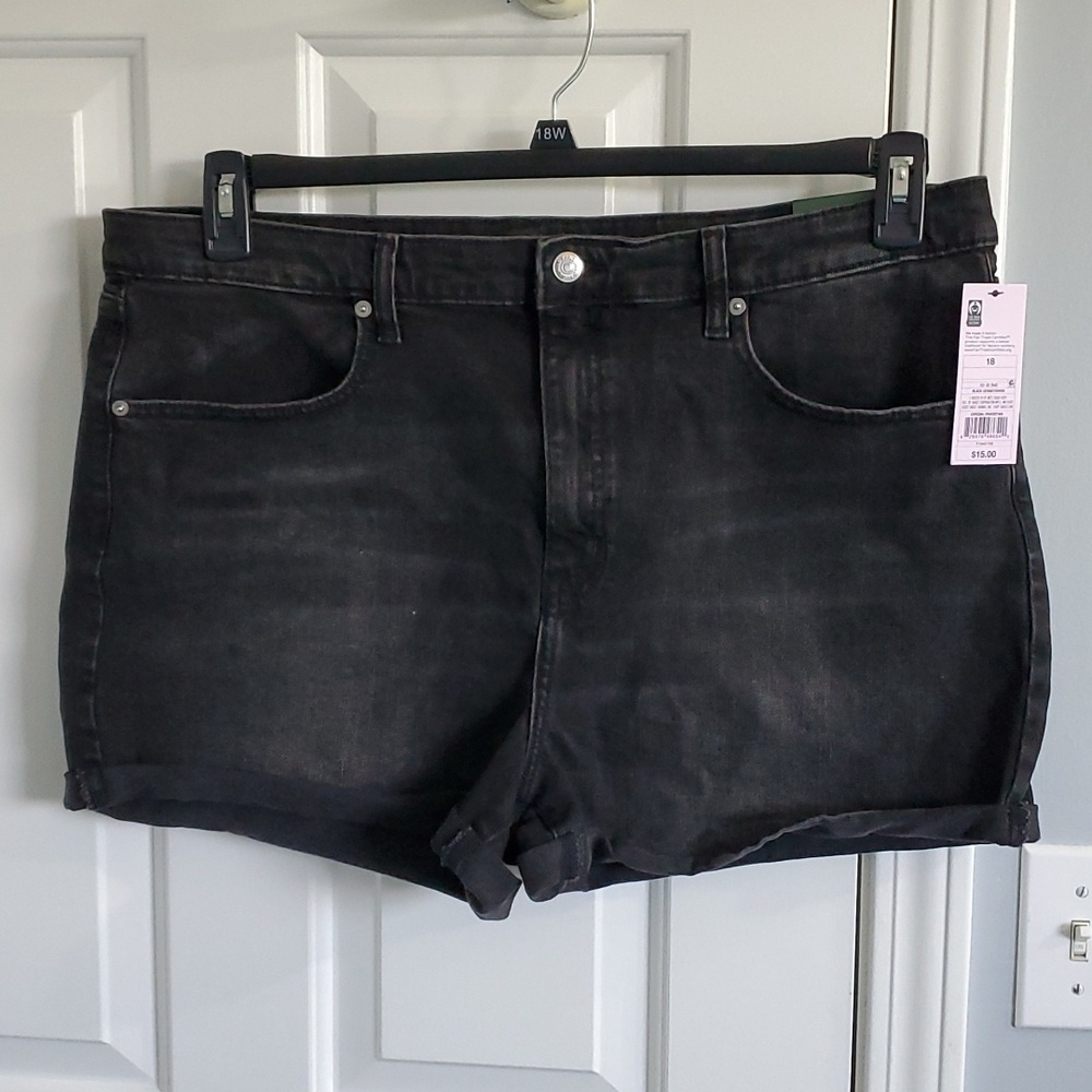 Womens Black Jean Shorts